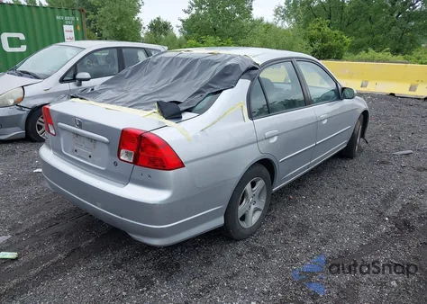2004 Honda Civic Ex из США, поврежденный, VIN 2HGES26824H611000